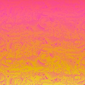 Sale Fabrics: Daydreamer PWTP177 Mango - Little Fluffy Clouds