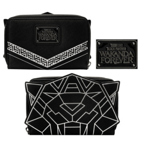 Clothing & Merchandise: Loungefly: Black Panther 2: Wakanda Forever – Zip Around Purse