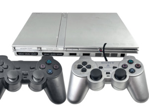 PS2 Slim SILVER Console bundle