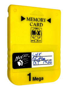 Products: Mad Catz 1 Mega PS1 Memory Card (Yellow)