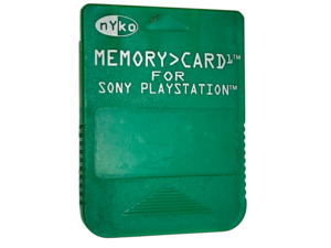 Products: Nyko Memory Card for Sony PlayStation (PS1) – Green