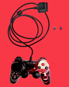 Products: Custom Skull Design Wired Controller (PS2 Controller)