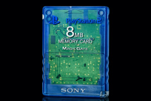 GENUINE SONY PS2 Memory Card 8MB – Blue (MagicGate)