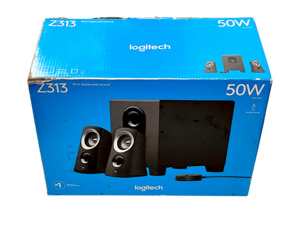 Products: Logitech Z313 2.1 Speaker System (50W) BOXED