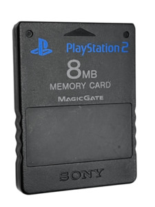 Products: GENUINE SONY PS2 Memory Card – Black