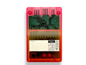 PlayStation 2: PS2 Memory Card TRANSLUCENT RED