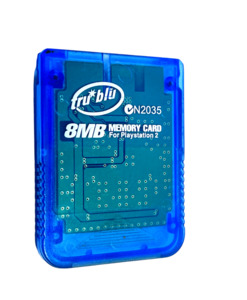 Products: Tru Blu PlayStation 2 Memory Card (PS2) Translucent Blue