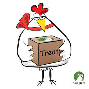 Chicken Accessories: Chicken Treats Box | Appletons