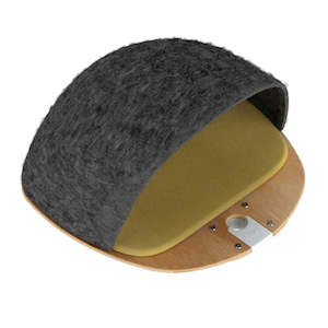 Cat: Bamboo Platform with Den and Woven Yellow Cushion + Bracket | Freestyle Cat Tree