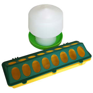 Chick Drinker & Euro Trough Set