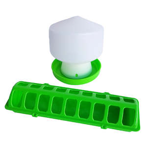 Crown Chick Drinker & Trough Set