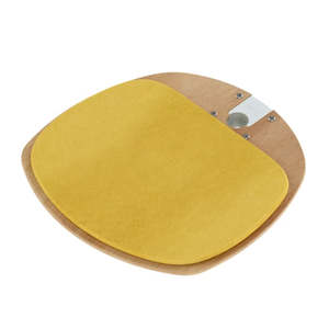 Omlet Freestyle Indoor Cat Tree: Bamboo Platform with Woven Yellow Cushion + Bracket | Freestyle Cat Tree