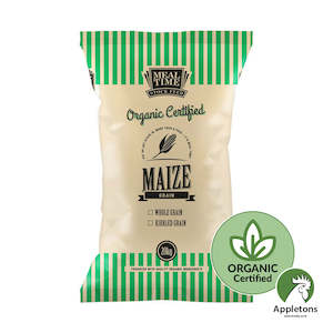 Chicken Feed: Organic Certified Kibbled Maize Grain 20kg | Denver Meal Time