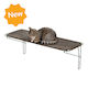 Outdoor Cat Shelf - Textured Brown | Omlet
