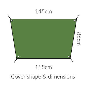 Omlet Weather Protection: Summer Shade Cover with bungee hooks | Eglu Go | 810.0099