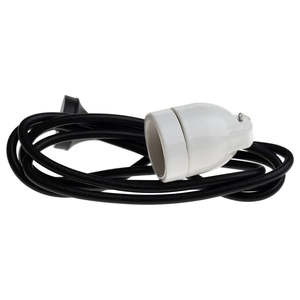 Ceramic Lamp Holder with Cord