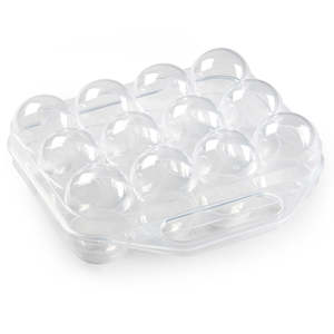 Chicken Accessories: Egg Carrier - Clear | Takes 12 Eggs