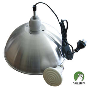 Radiant Heat Lamp Set including Emitter with 27cm NZ Reflector | Appletons