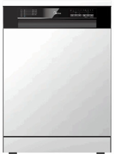 Midea12 Place Setting Dishwasher White - Appliance Outlet