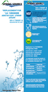 Aftermarket LG Replacement Refrigerator Water Filter - LT800P - Appliance Outlet