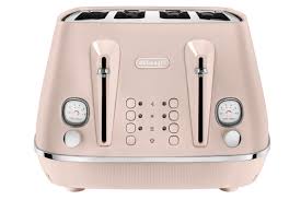 DeLonghi Distinta Perla 4 Slice Rose Toaster - Appliance Outlet
