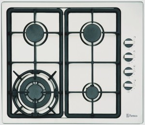 Parmco 600mm Gas Hob, 3 Burner + Wok, Stainless Steel - Appliance Outlet