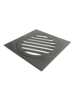 Products: Green Home – Chrome 100mm square Floor Waste Shower Grate