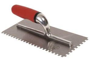 Products: DTA Pro Bright Steel Adhesive Trowel 10mm