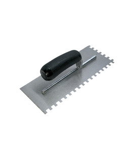 Products: QEP 8mm Sq notch steel Trowel (11″x4.7″)
