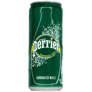 Perrier Sparkling Mineral Water 250mL Slim Can aquadeli