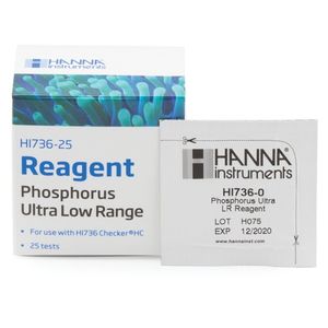 Hanna: Phosphorus Ultra Low-Range Checker® HC Reagents (25 Tests) - HI736-25