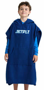 Youth Hooded Towel - Blue