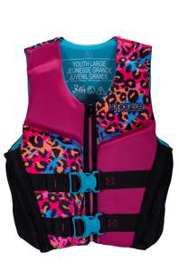 Life Vest: Girls Large Youth Indy Life Vest Pink 29-40kg