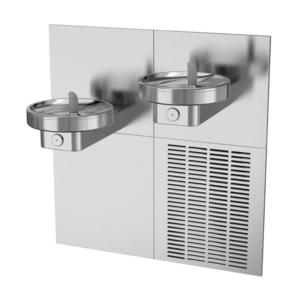Bottle Fillers Drinking Fountains: Oasis AquaPointe with Radii Modular In-Wall Split Level Drinking Fountain