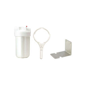 Big Jumbo Housings: Pentair Filter Housing Kit "Big" White 1" FPT w/PR with Spanner & Bracket