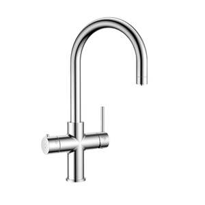 Aqua Boiler Curved Spout Tap - 5 Way, Boiling + Sparkling + Chilled + Hot & Cold