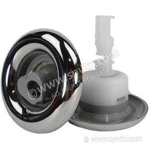 Cyclone Luxury Jet Adj Swirl Stainless Grey
