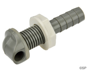 Waterway 90 degree nozzle return fitting for system air bleed