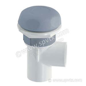 On Off Spa Valves: 1 inch ON - OFF Valve 5-Point Textured Grey