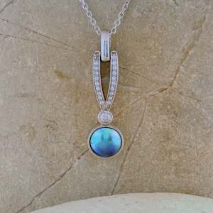 Pearl & CZ Sea Queen Necklace