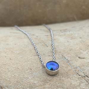 Something Blue: Pearl Moonrise Necklace - White Gold 9ct