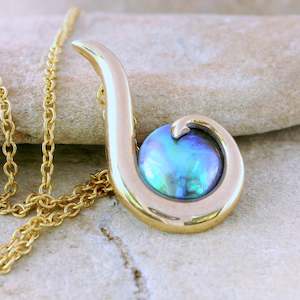 Pearl Arapawa Curve Hook Necklace - Small 9CT