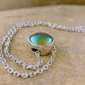 The Pink Collection: Pearl Dawn Moon Necklace - STG