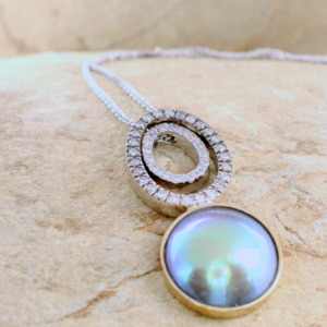 Anniversary: Pearl & CZ Koringa Necklace