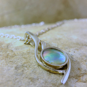 Pearl Twist Necklace - Sterling Silver