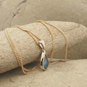 Pendants: Pearl Ocean Kiss Necklace - 9ct Gold