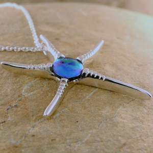 Pendants: Pearl Starfish Necklace - Sterling Silver