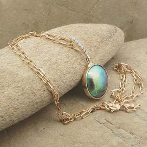 All Jewellery: Pearl Omega Necklace