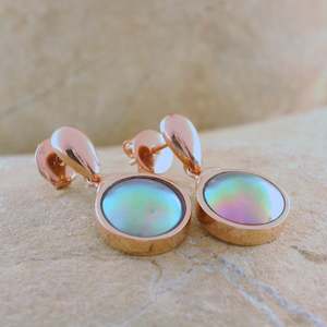 Sustainability Lovers: Pearl Charlotte Earrings - 9ct Rose Gold