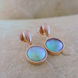 Pearl Charlotte Earrings - 9ct Rose Gold